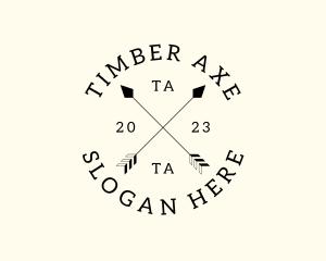 Hipster Fashion Arrow Studio logo design