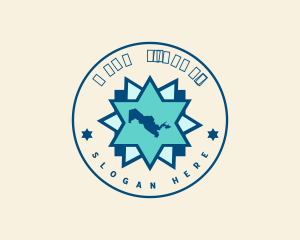 Uzbekistan Islamic Map Logo