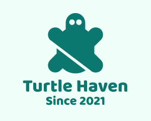 Green Pet Turtle  logo design