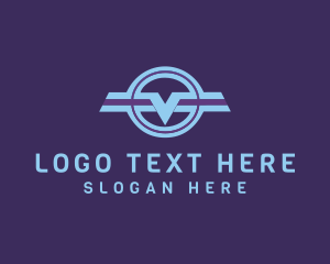 Lettermark - Flying Letter V Wings logo design