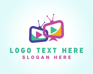 Colorful Media Television Channel logo design