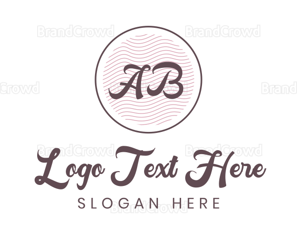 Cursive Style Lifestyle Logo