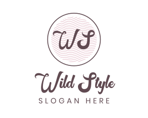 Cursive Style Lifestyle logo design