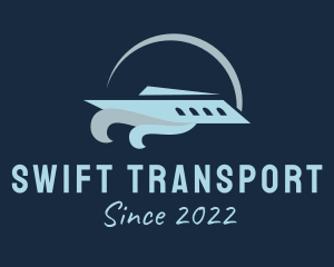 Marine Sail Boat Transport  logo design