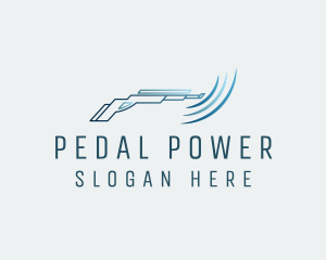 Blue Power Washer logo design