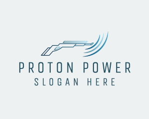 Blue Power Washer logo design