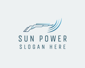 Blue Power Washer logo design