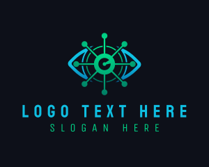 Cyber - Cyber Technology Surveilance logo design
