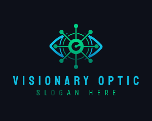 Optic - Cyber Technology Surveilance logo design