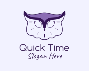 Minute - Owl Arrow Clock logo design