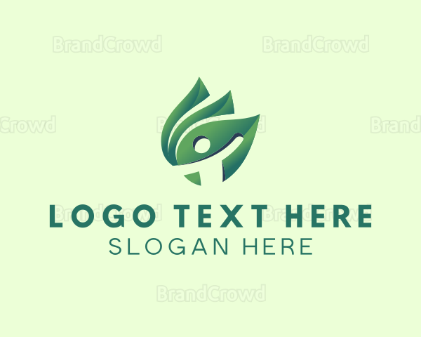 Eco Friendly Human Leaf Logo