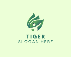 Vegetarian - Eco Friendly Human Leaf logo design