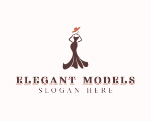 Modeling - Dress Fashion Model Boutique logo design