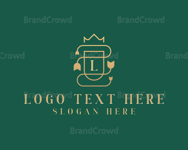 Elegant Flower Crown Logo