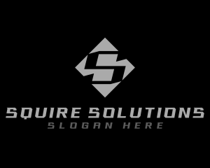 Modern Industrial Letter S logo design