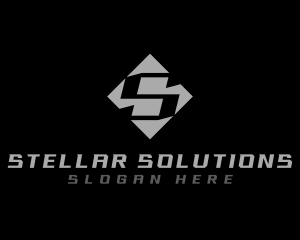 Modern Industrial Letter S logo design