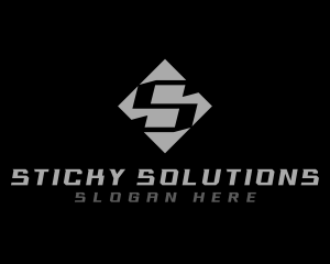 Modern Industrial Letter S logo design