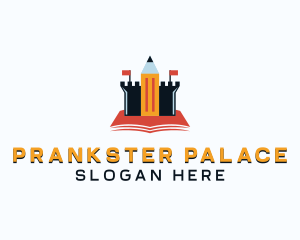 Pencil Castle Kindergarten logo design