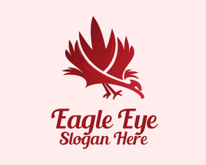 Red Maple Eagle  logo design