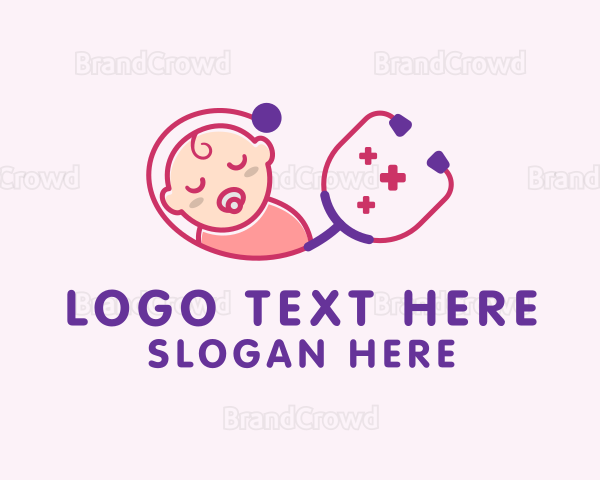 Newborn Baby Pediatrician Logo