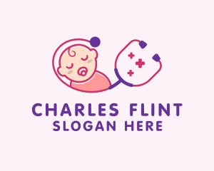 Childrens Clinic - Newborn Baby Pediatrician logo design
