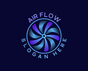 Aerodynamic - Fan Turbine Ventilation logo design