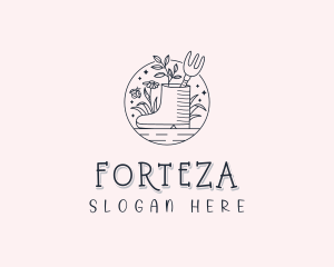 Floral Boot Gardener Logo