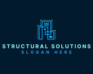 Structural - House Architect Building logo design