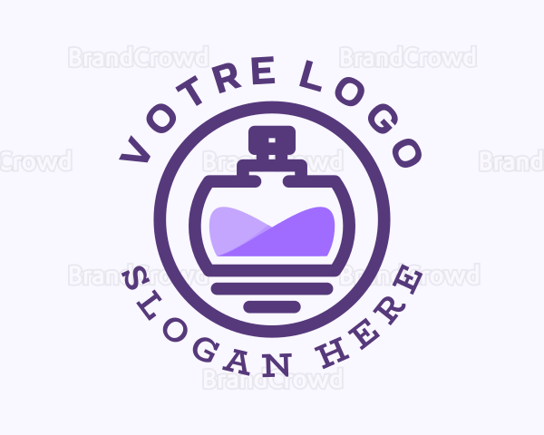 Purple Perfume Bottle Logo