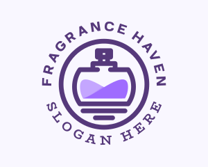 Purple Perfume Bottle logo design