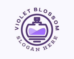 Purple Perfume Bottle logo design