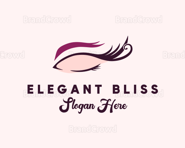 Aesthetic Woman Eyelash Logo