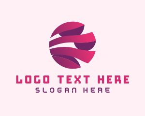App - Modern 3D Globe logo design