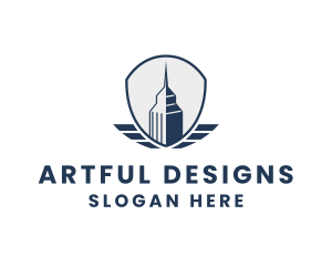 Skyscraper Building City logo design