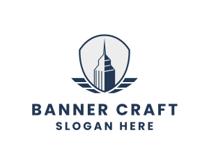 Skyscraper Building City logo design