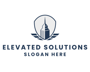 Skyscraper Building City logo design