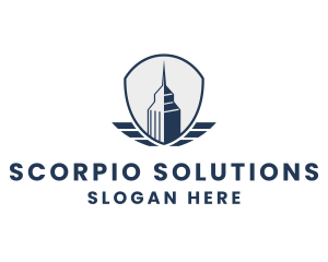 Skyscraper Building City logo design