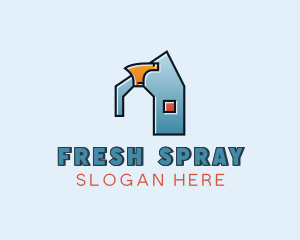 Cleaning Spray Bottle Disinfectant logo design