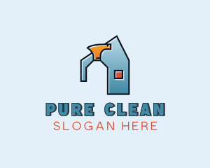 Cleaning Spray Bottle Disinfectant logo design