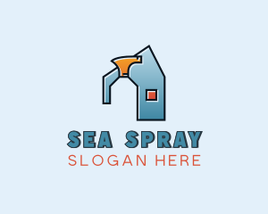 Cleaning Spray Bottle Disinfectant logo design