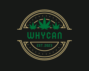 Therapy - Marijuana Hemp Badge logo design