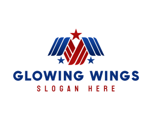 Aviation Wings USA logo design