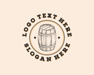 Bar - Beer Barrel Brewery logo design