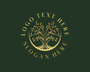 Gardening - Luxury Tree Park logo design