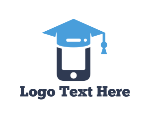 Hat - Mobile Graduation Cap logo design