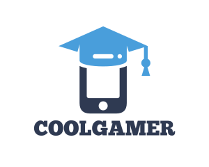 Study Center - Mobile Graduation Cap logo design