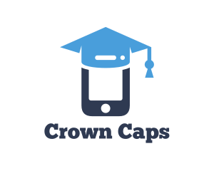 Mobile Graduation Cap logo design