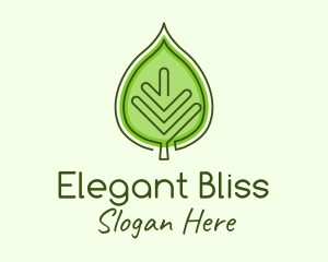 Organic Product - Green Ecology Leaf logo design