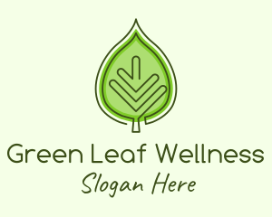 Green Ecology Leaf logo design