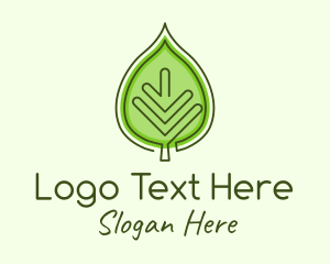 Herbal - Green Ecology Leaf logo design